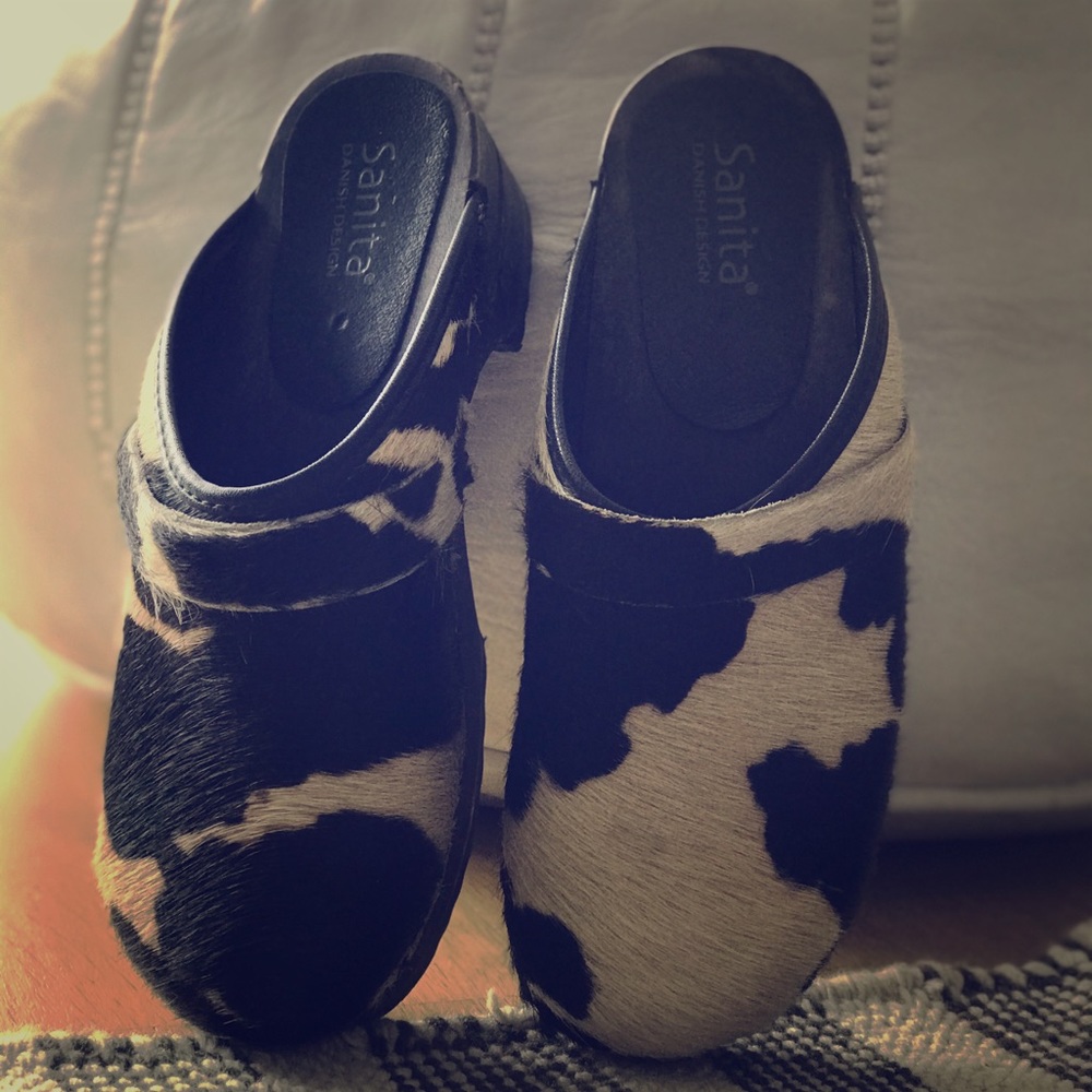 Sanita cowhide clogs -orinal Sanita clogs